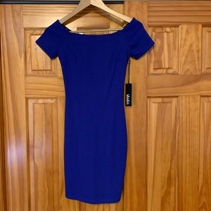 NEW LuLus Cobalt Blue Mini Dress (XS)